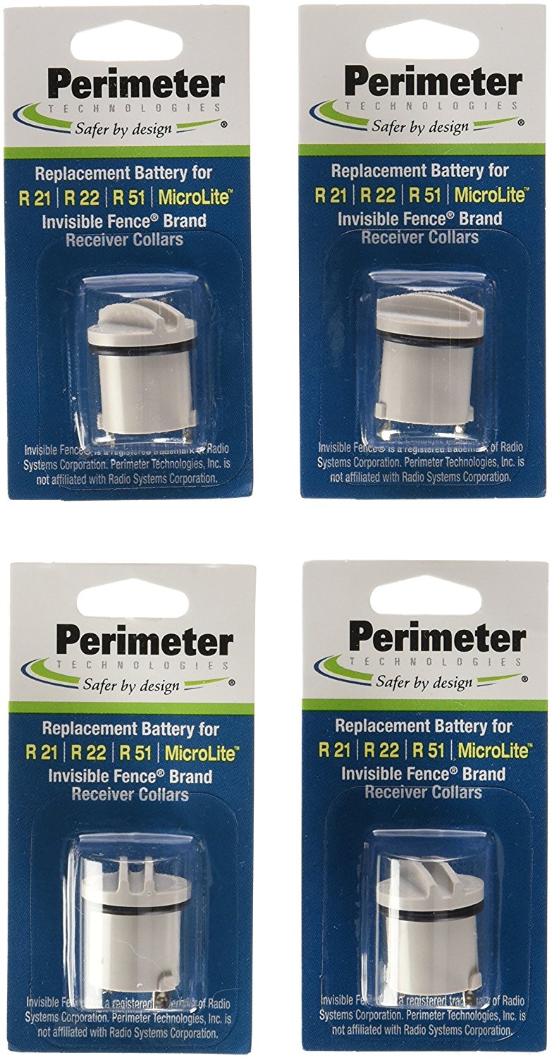 4 Invisible Fence Batteries Compatible R21 R22 R51 Perimeter Microlite