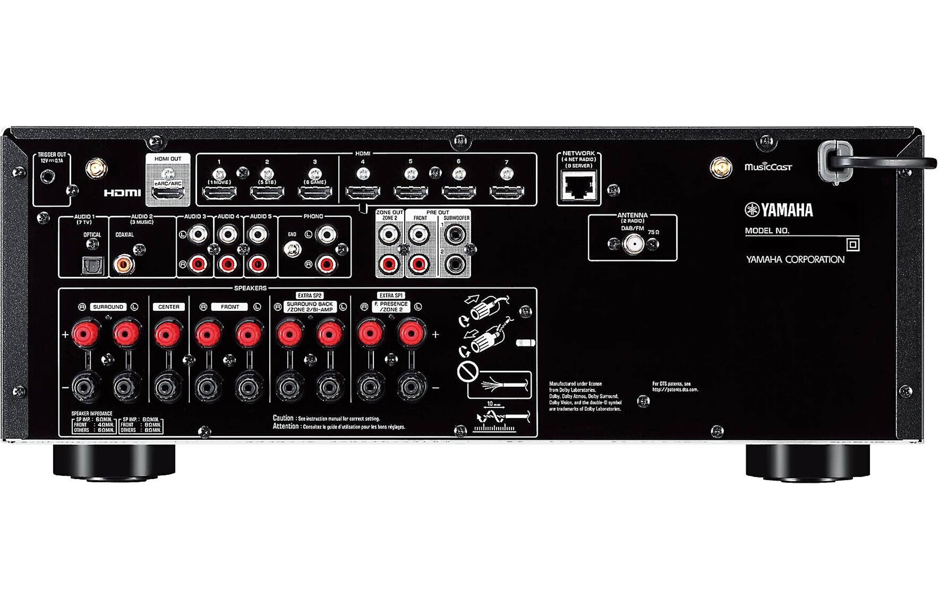 Yamaha RXV6A 7.2 Channel 8K AV